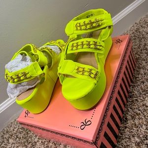 Lime Heel Platform